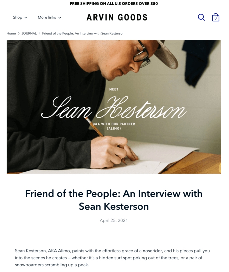 FRIEND OF THE PEOPLE: AN INTERVIEW WITH SEAN KESTERSON - Alimo