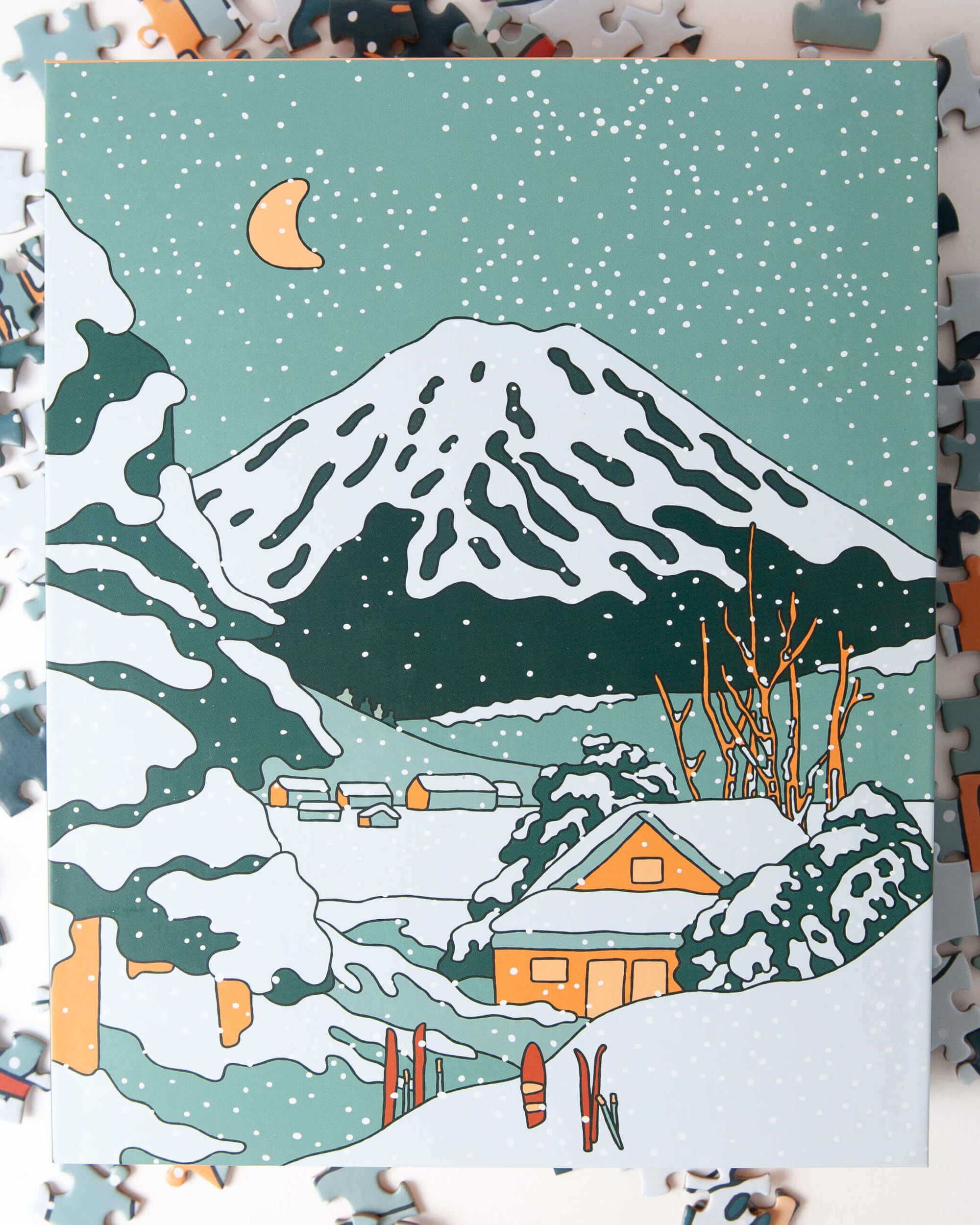 Snowboarding-themed art puzzle perfect for winter sports enthusiasts and puzzle lovers