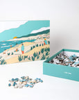 Sunset Sessions art puzzle in eco-friendly packaging by Alimo