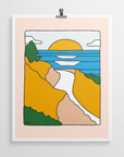 Mountains to Sea - Surf print by Alimo