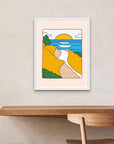 Mountains to Sea - Surf print by Alimo