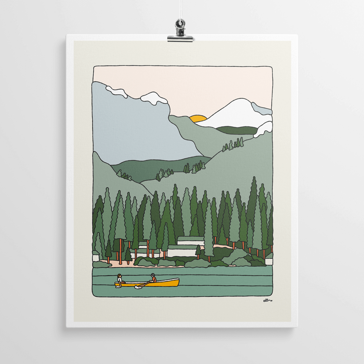 Serenity - camping print by Alimo