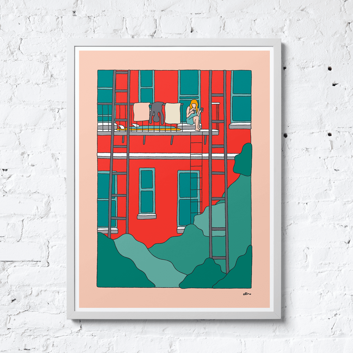 Balcony Chillin - Print - Alimo