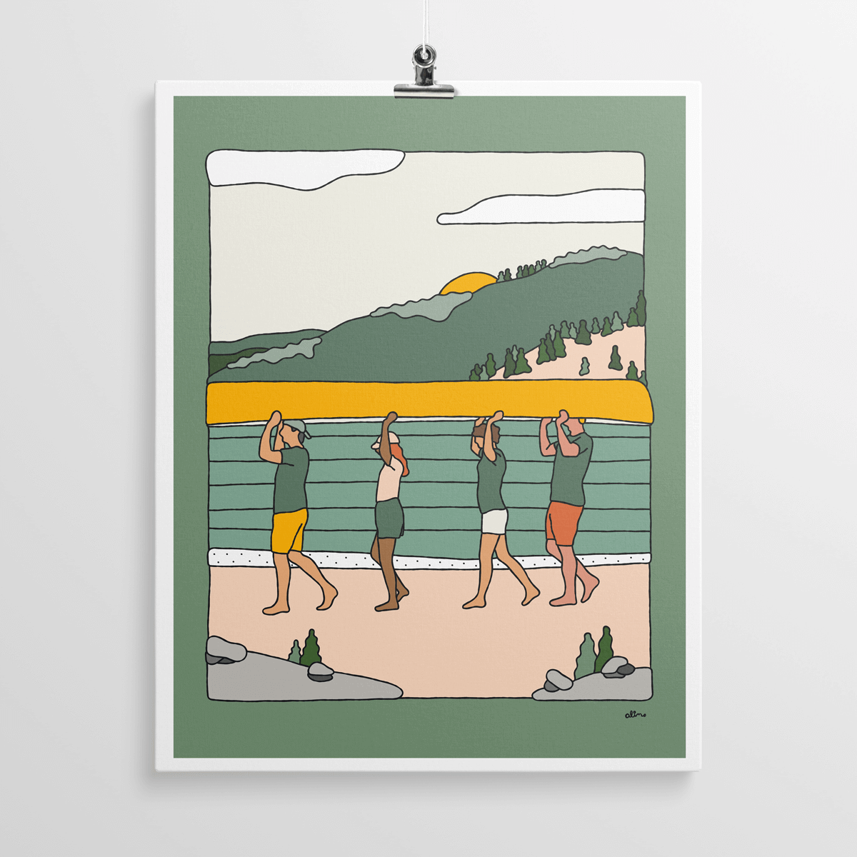 Canoe Time - Print - Alimo