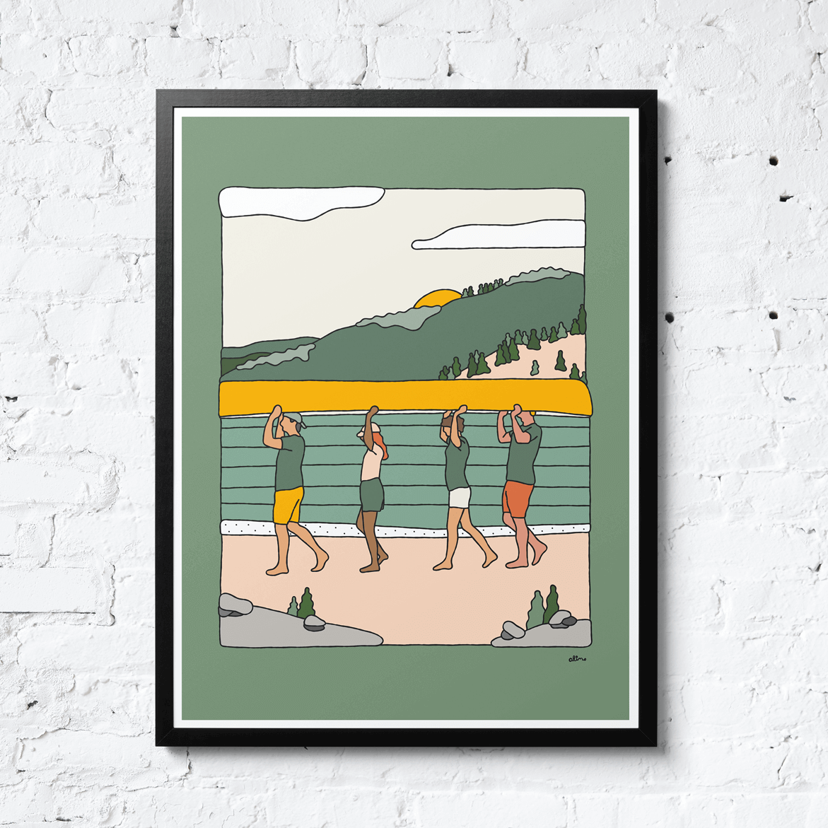 Canoe Time - Print - Alimo