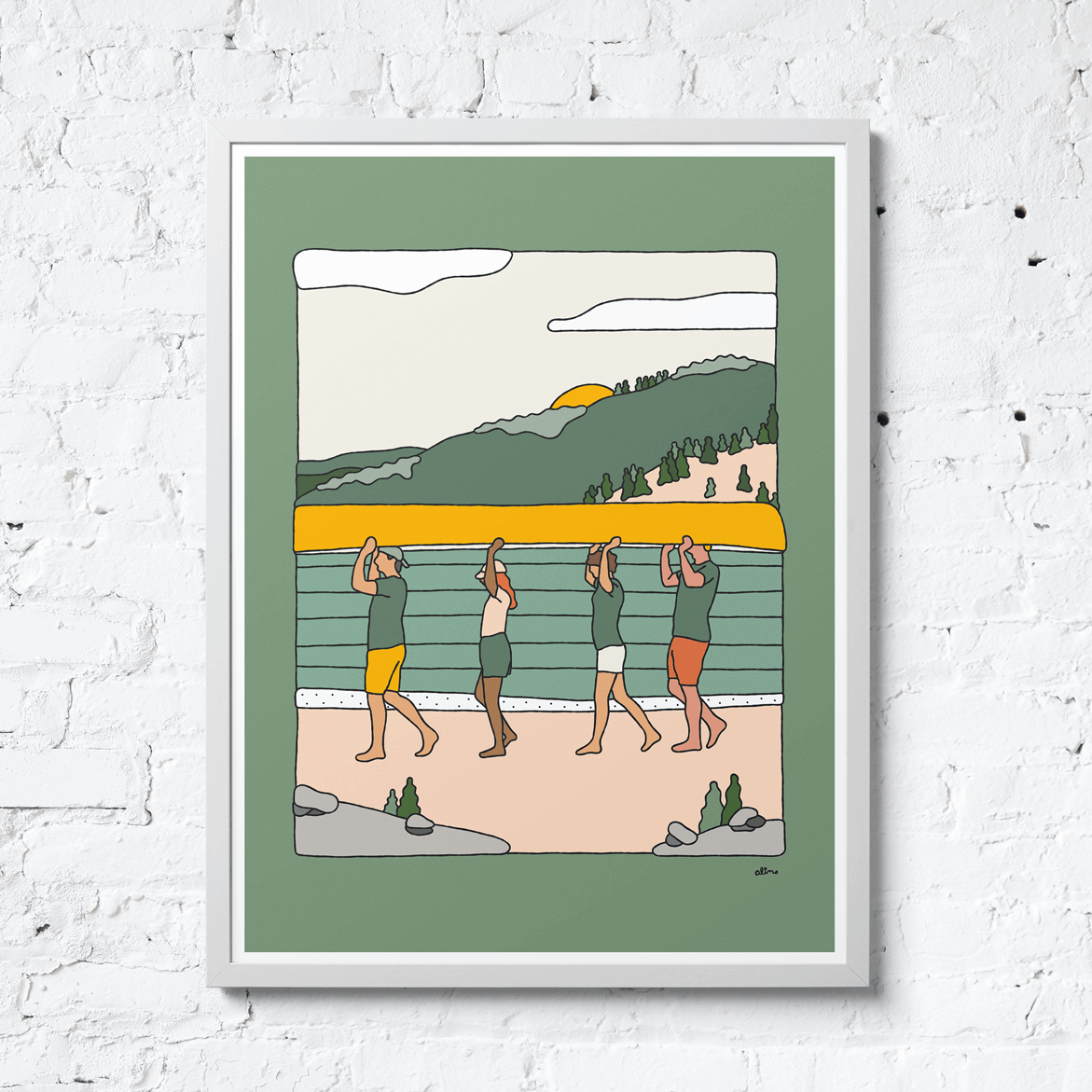 Canoe Time - Print - Alimo