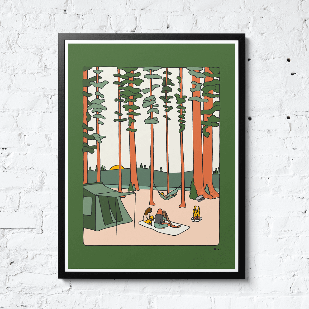 Evening Camps - Print - Alimo