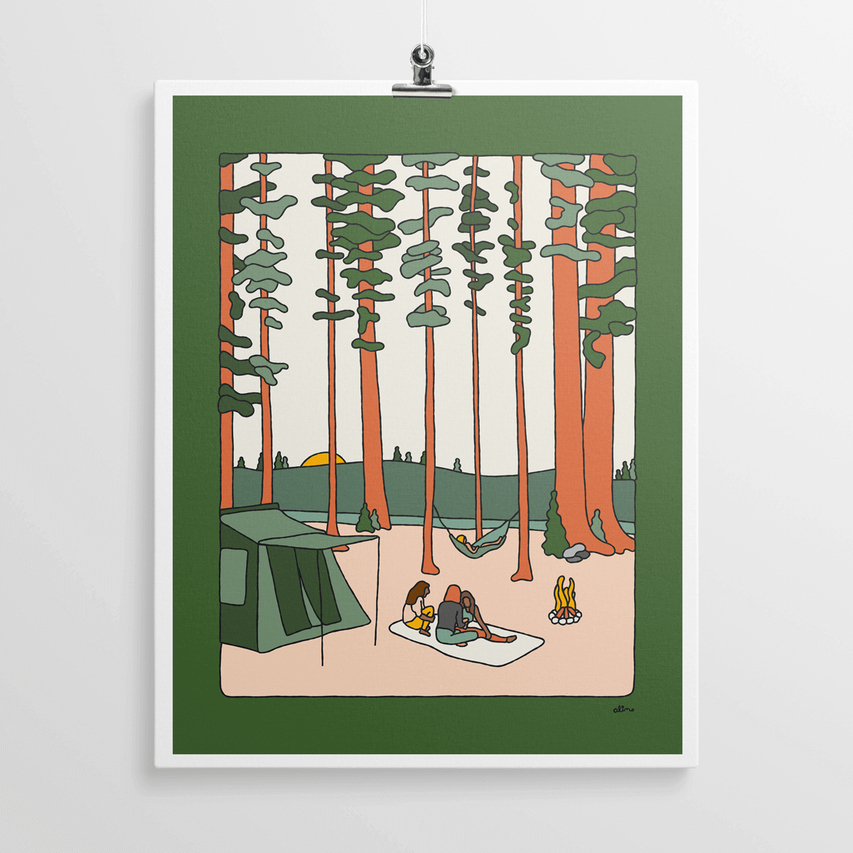 Evening Camps - Print - Alimo