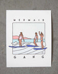 Mermaid Gang - Surfing print by Alimo