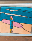 Lazy Dayz - Surf & Ocean paper painting by Alimo