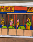 Music MP3's - NYC paper painting by Alimo